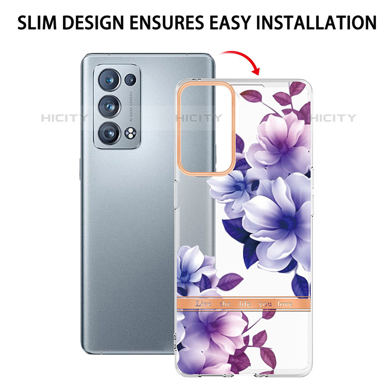 Funda Silicona Gel Goma Patron de Moda Carcasa Y06B para Oppo Reno6 Pro 5G