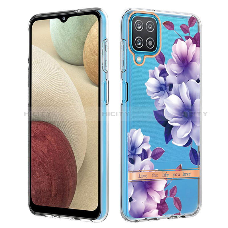 Funda Silicona Gel Goma Patron de Moda Carcasa Y06B para Samsung Galaxy M12