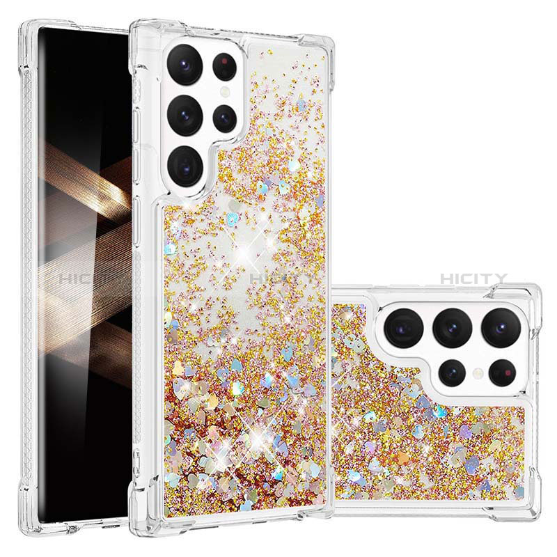 Funda Silicona Gel Goma Patron de Moda Carcasa Y06B para Samsung Galaxy S24 Ultra 5G Oro