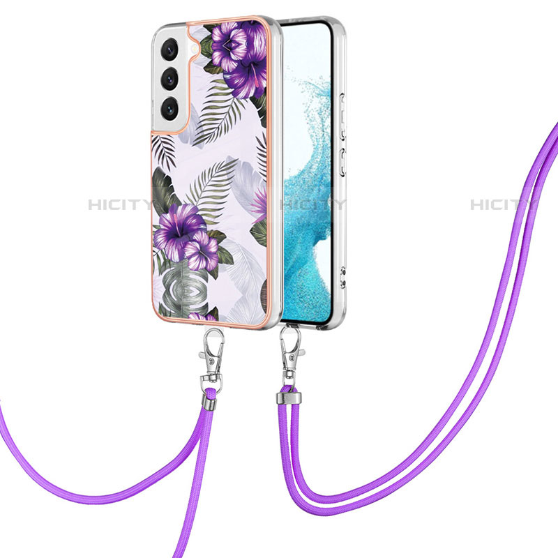 Funda Silicona Gel Goma Patron de Moda Carcasa Y20B para Samsung Galaxy S21 5G Morado