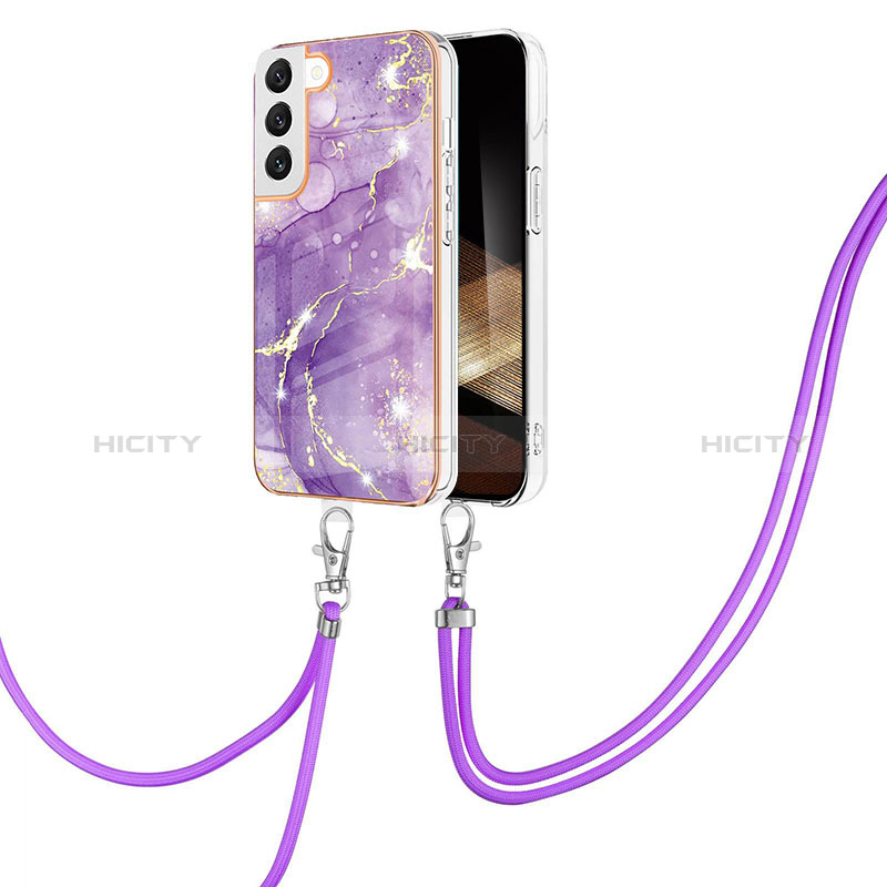 Funda Silicona Gel Goma Patron de Moda Carcasa Y21B para Samsung Galaxy S24 5G Morado