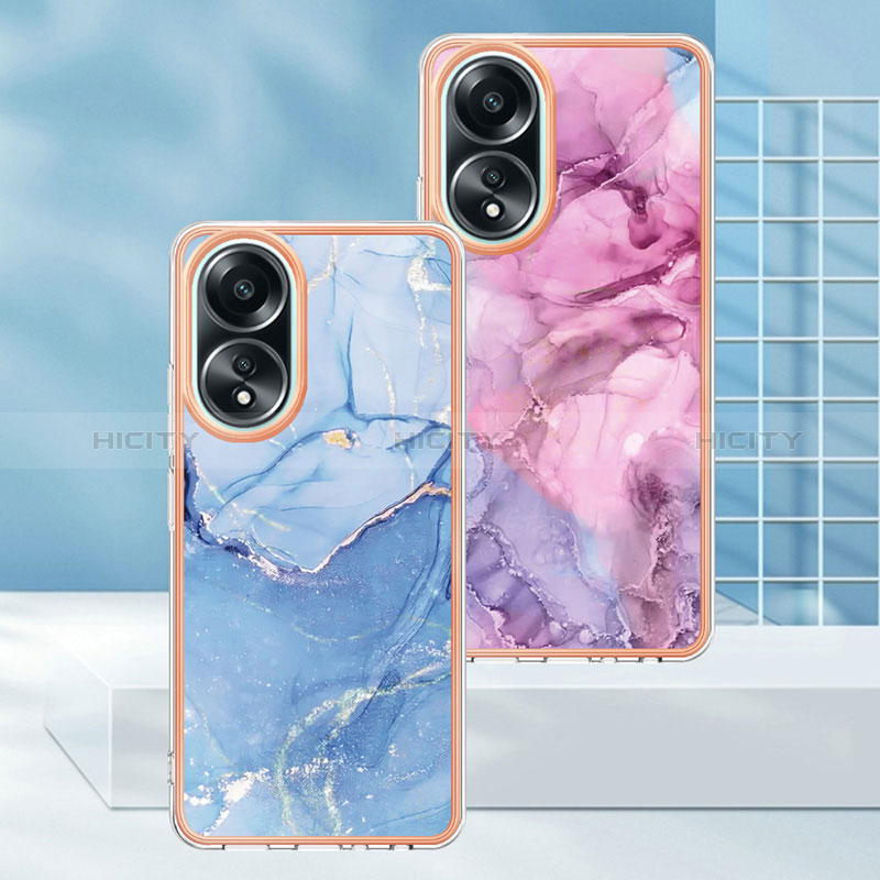 Funda Silicona Gel Goma Patron de Moda Carcasa YB1 para Oppo A58 4G