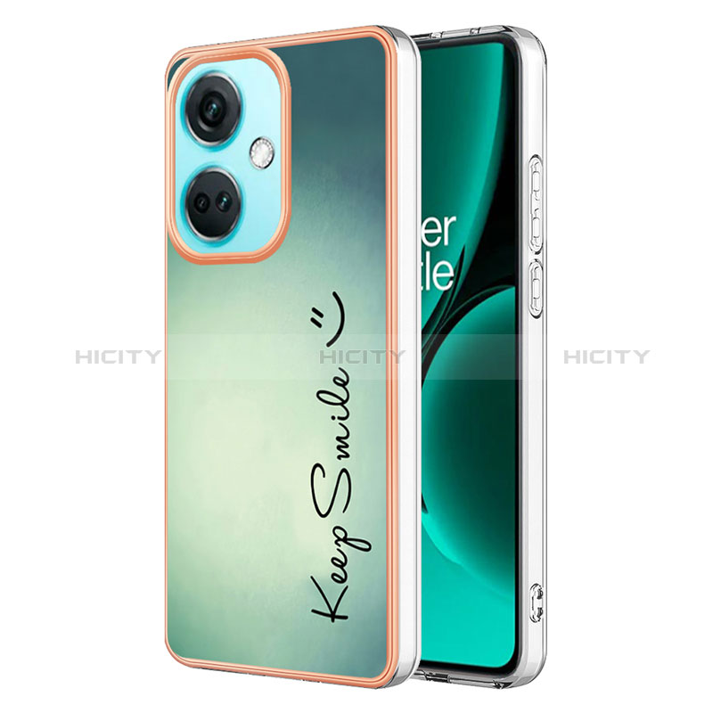 Funda Silicona Gel Goma Patron de Moda Carcasa YB2 para OnePlus Nord CE 3 5G Verde