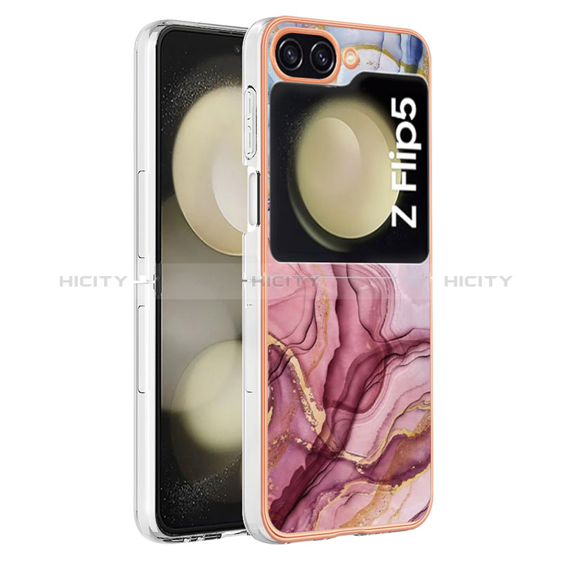 Funda Silicona Gel Goma Patron de Moda Carcasa YB2 para Samsung Galaxy Z Flip5 5G