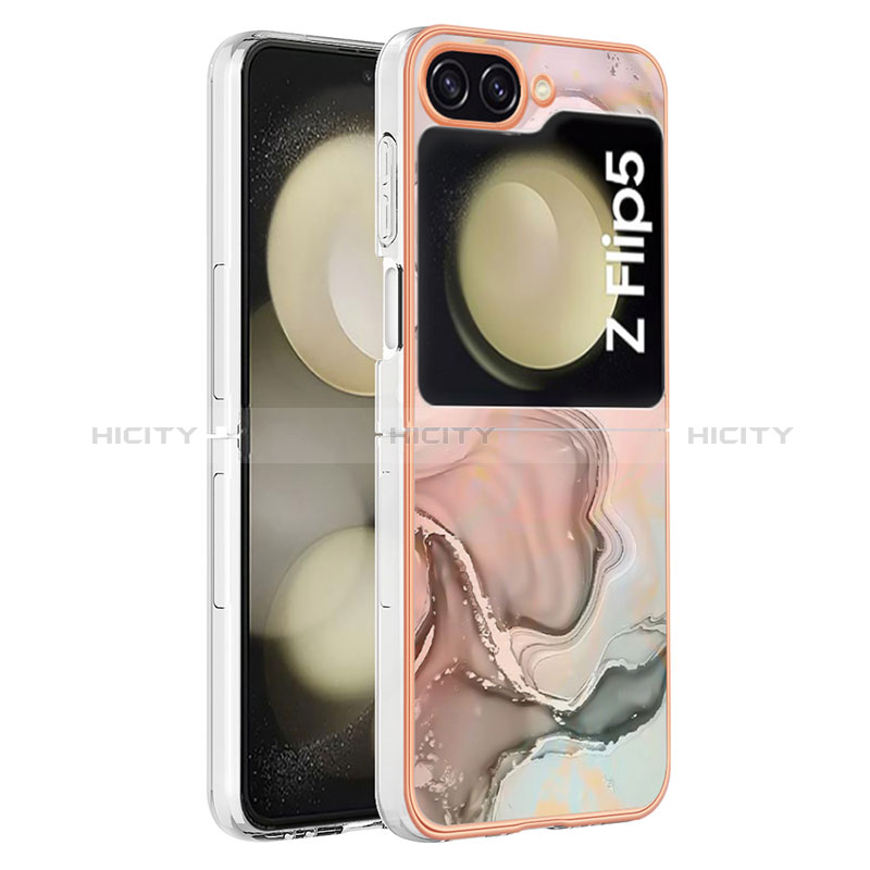 Funda Silicona Gel Goma Patron de Moda Carcasa YB2 para Samsung Galaxy Z Flip5 5G