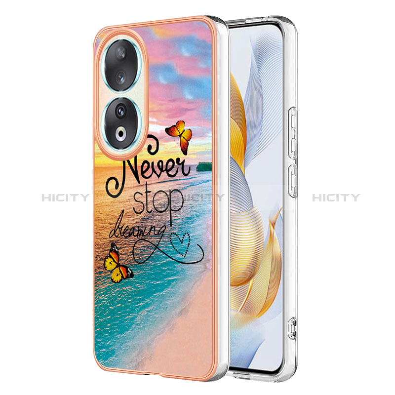 Funda Silicona Gel Goma Patron de Moda Carcasa YB3 para Huawei Honor 90 5G