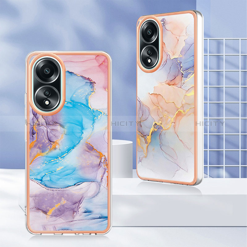 Funda Silicona Gel Goma Patron de Moda Carcasa YB3 para Oppo A18