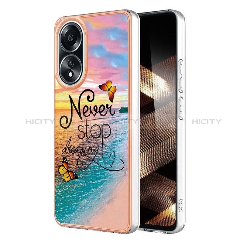 Funda Silicona Gel Goma Patron de Moda Carcasa YB3 para Oppo A18