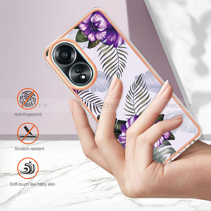 Funda Silicona Gel Goma Patron de Moda Carcasa YB3 para Oppo A18