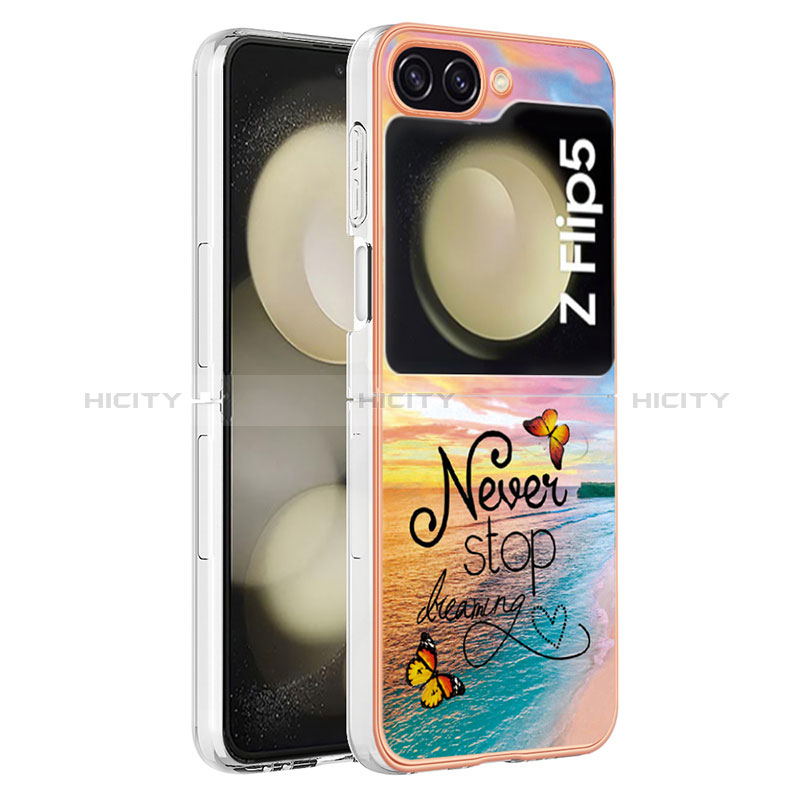 Funda Silicona Gel Goma Patron de Moda Carcasa YB3 para Samsung Galaxy Z Flip5 5G