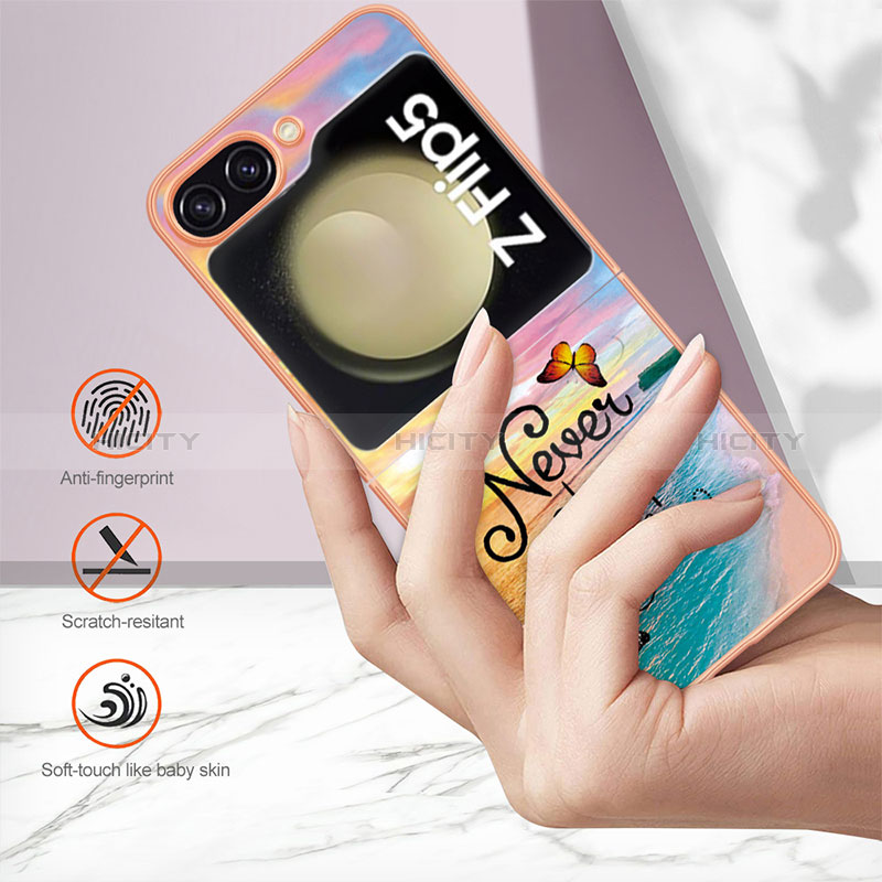 Funda Silicona Gel Goma Patron de Moda Carcasa YB3 para Samsung Galaxy Z Flip5 5G