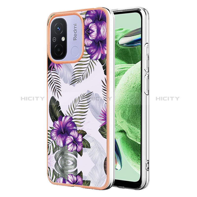 Funda Silicona Gel Goma Patron de Moda Carcasa YB3 para Xiaomi Poco C55 Morado