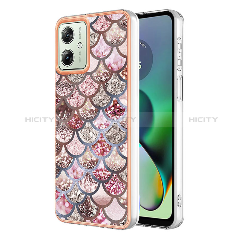 Funda Silicona Gel Goma Patron de Moda Carcasa YB4 para Motorola Moto G54 5G