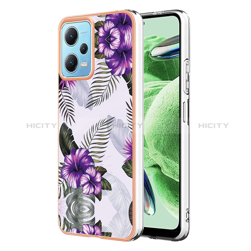 Funda Silicona Gel Goma Patron de Moda Carcasa YB4 para Xiaomi Poco X5 5G Morado