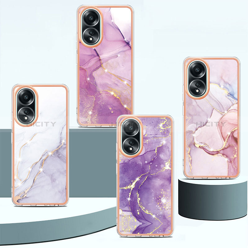 Funda Silicona Gel Goma Patron de Moda Carcasa YB5 para Oppo A18