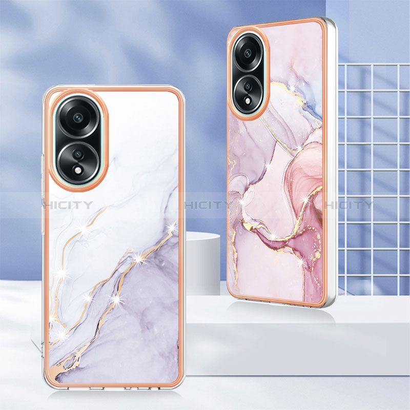 Funda Silicona Gel Goma Patron de Moda Carcasa YB5 para Oppo A38