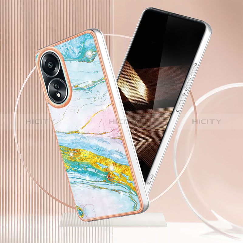 Funda Silicona Gel Goma Patron de Moda Carcasa YB5 para Oppo A78 4G