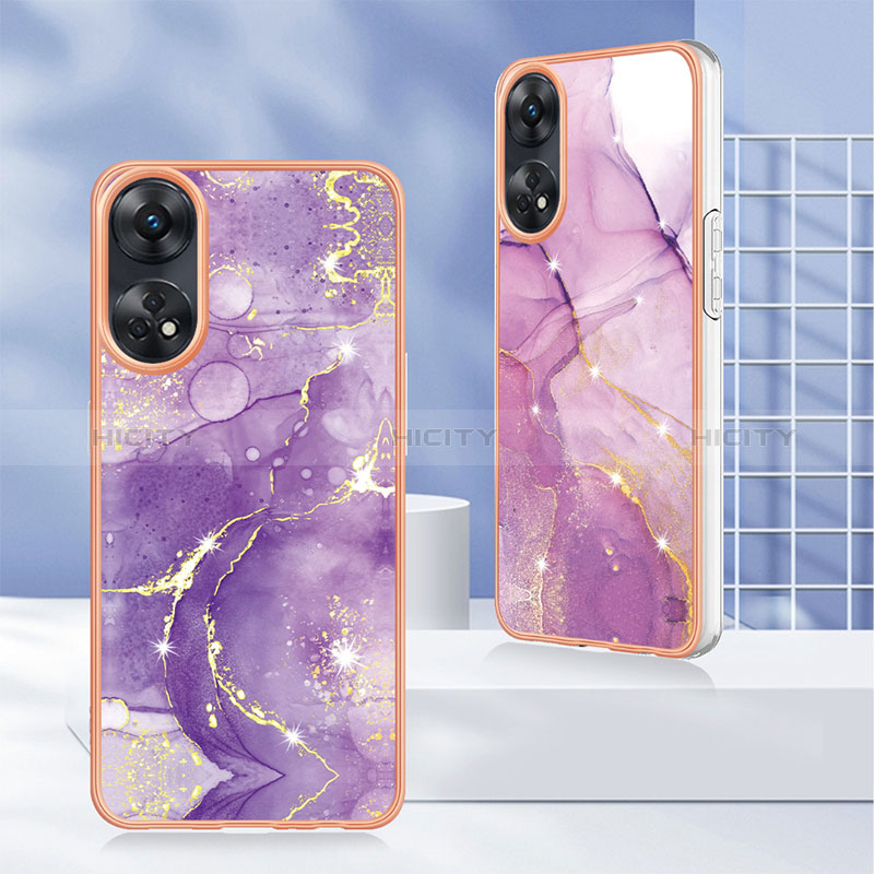 Funda Silicona Gel Goma Patron de Moda Carcasa YB5 para Oppo Reno8 T 4G