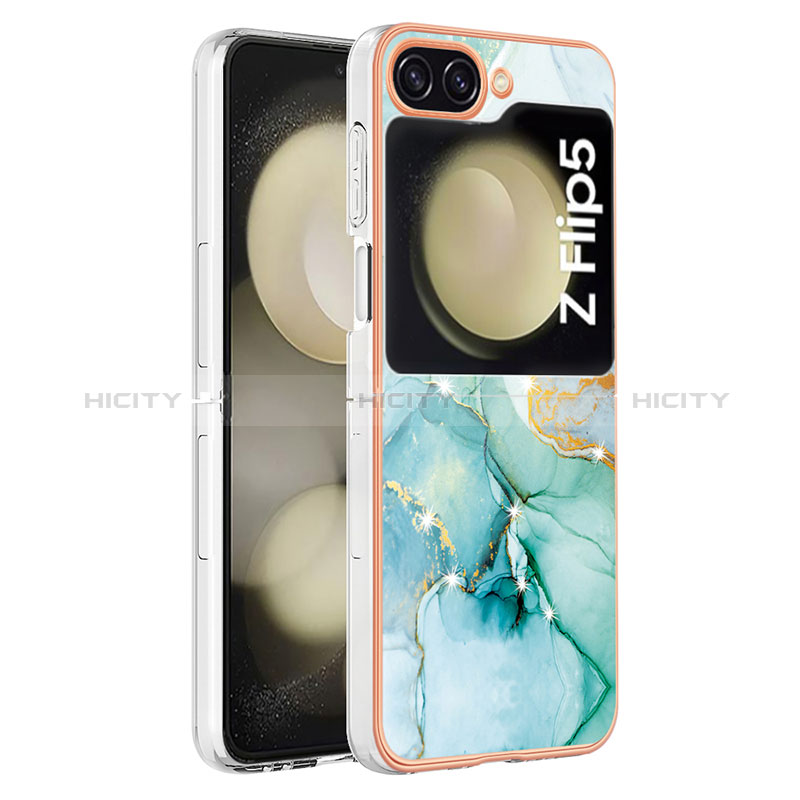 Funda Silicona Gel Goma Patron de Moda Carcasa YB5 para Samsung Galaxy Z Flip5 5G