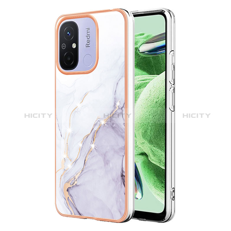 Funda Silicona Gel Goma Patron de Moda Carcasa YB5 para Xiaomi Poco C55 Blanco