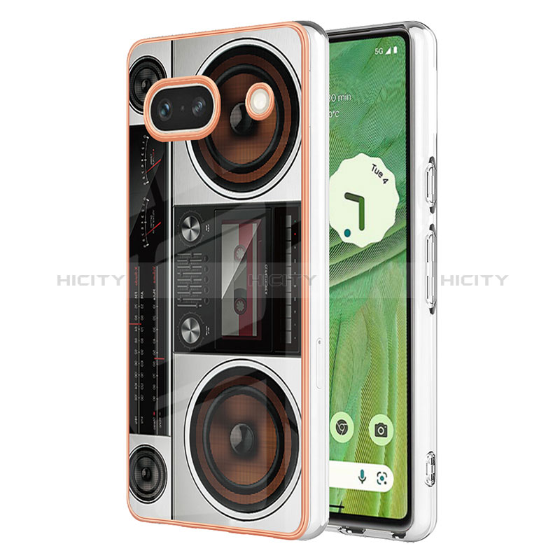 Funda Silicona Gel Goma Patron de Moda Carcasa YB6 para Google Pixel 7a 5G