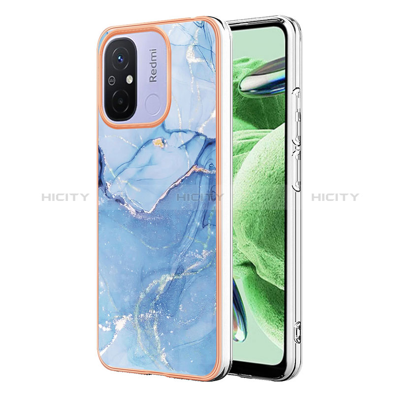 Funda Silicona Gel Goma Patron de Moda Carcasa YB7 para Xiaomi Poco C55 Azul