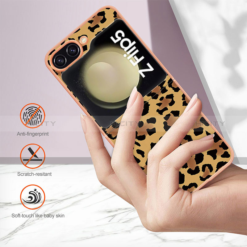 Funda Silicona Gel Goma Patron de Moda Carcasa YB8 para Samsung Galaxy Z Flip5 5G