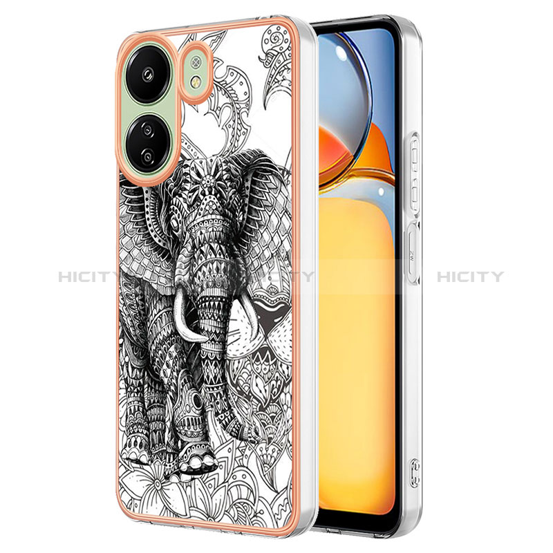 Funda Silicona Gel Goma Patron de Moda Carcasa YB8 para Xiaomi Redmi 13C