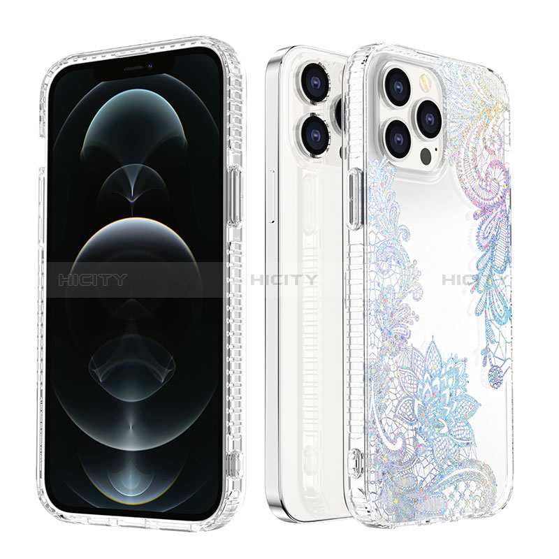 Funda Silicona Gel Goma Patron de Moda Carcasa YJ1 para Apple iPhone 13 Pro