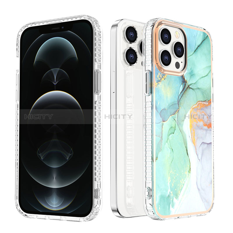 Funda Silicona Gel Goma Patron de Moda Carcasa YJ1 para Apple iPhone 13 Pro Max