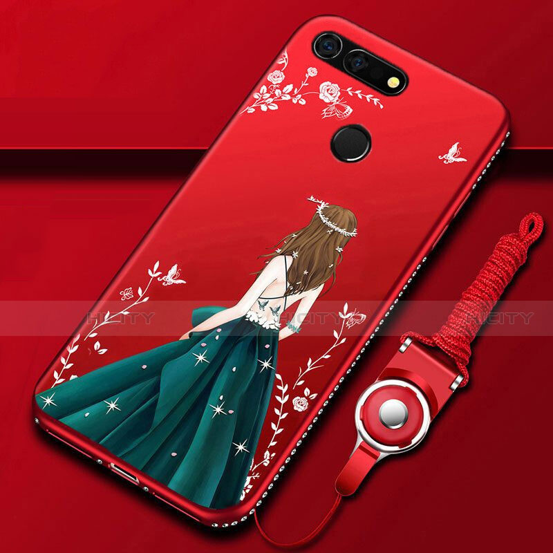 Funda Silicona Gel Goma Vestido de Novia Carcasa K01 para Huawei Honor View 20