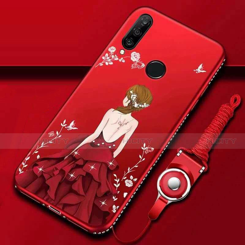 Funda Silicona Gel Goma Vestido de Novia Carcasa K01 para Huawei Nova 4e