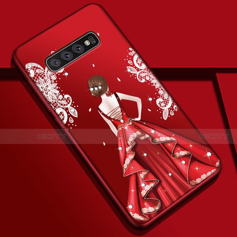 Funda Silicona Gel Goma Vestido de Novia Carcasa K01 para Samsung Galaxy S10 5G