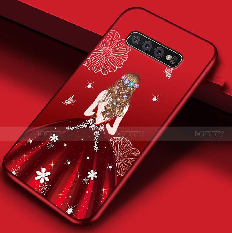 Funda Silicona Gel Goma Vestido de Novia Carcasa K01 para Samsung Galaxy S10