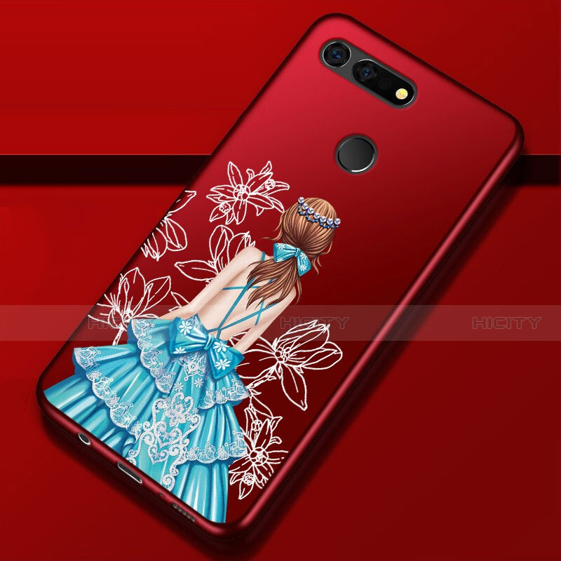 Funda Silicona Gel Goma Vestido de Novia Carcasa K02 para Huawei Honor V20 Multicolor