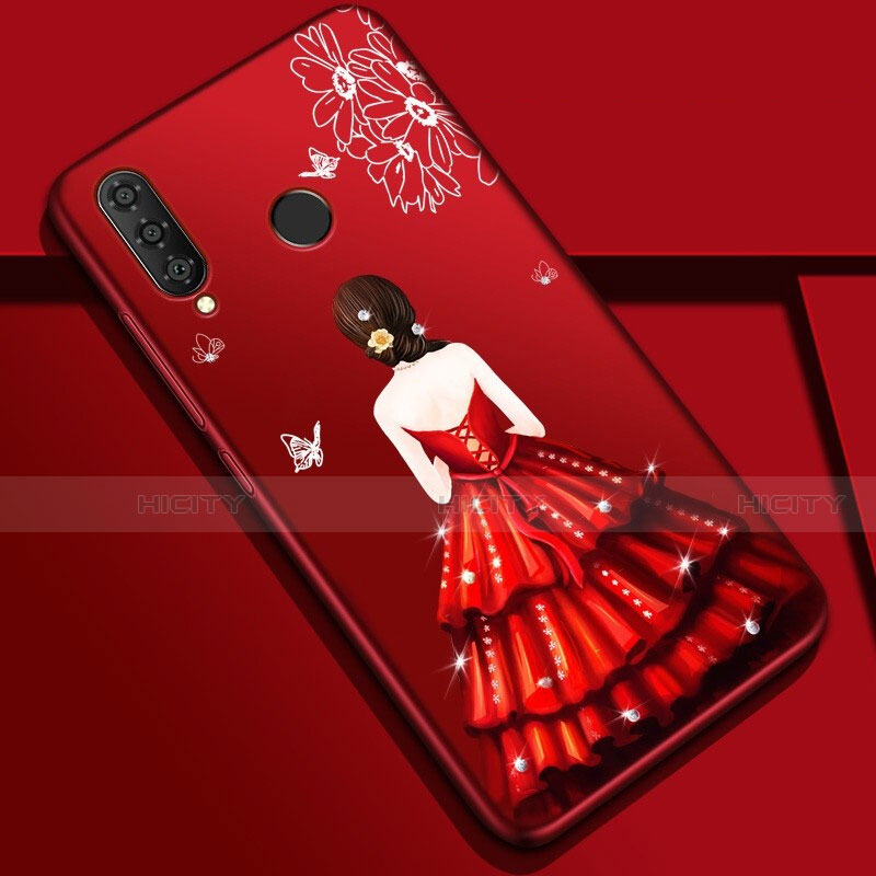 Funda Silicona Gel Goma Vestido de Novia Carcasa K03 para Huawei P30 Lite XL