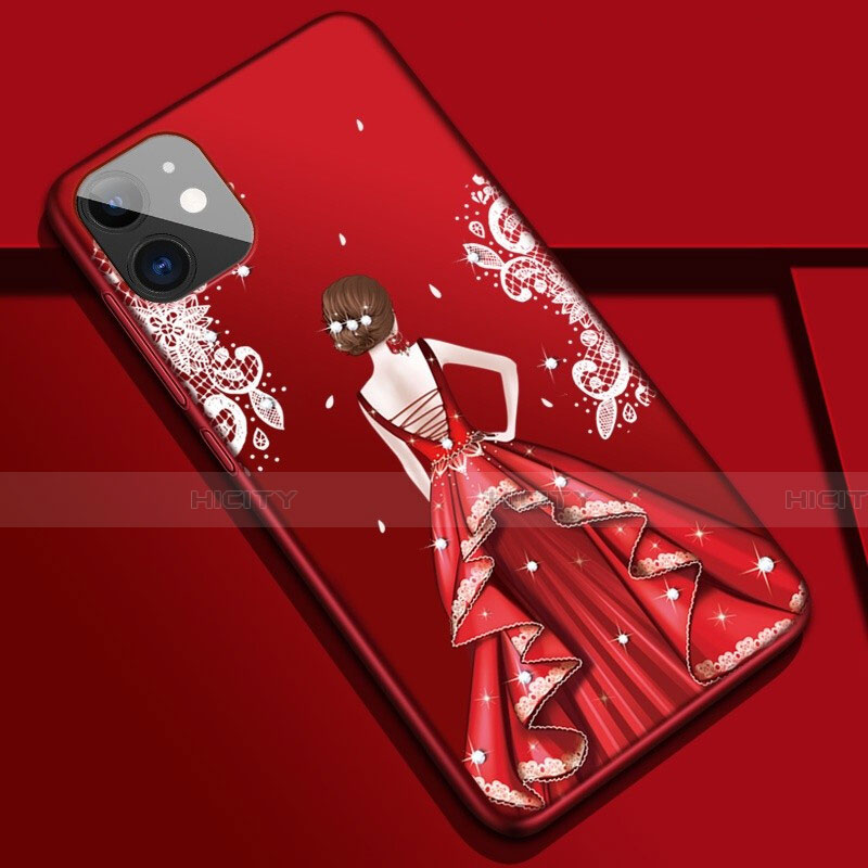 Funda Silicona Gel Goma Vestido de Novia Carcasa M02 para Apple iPhone 11