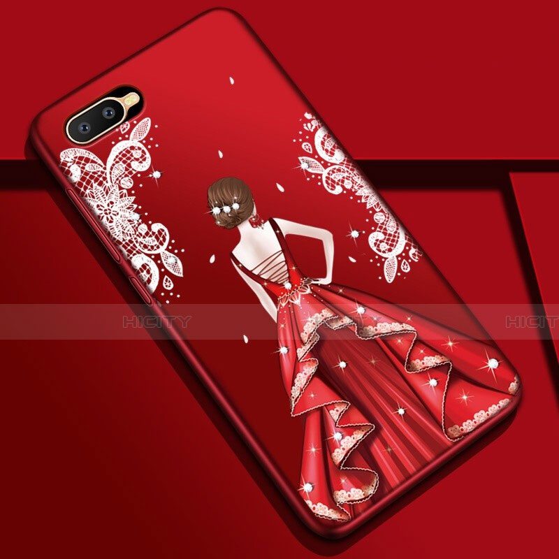 Funda Silicona Gel Goma Vestido de Novia Carcasa M04 para Oppo K1