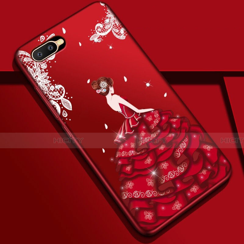 Funda Silicona Gel Goma Vestido de Novia Carcasa M04 para Oppo K1 Multicolor