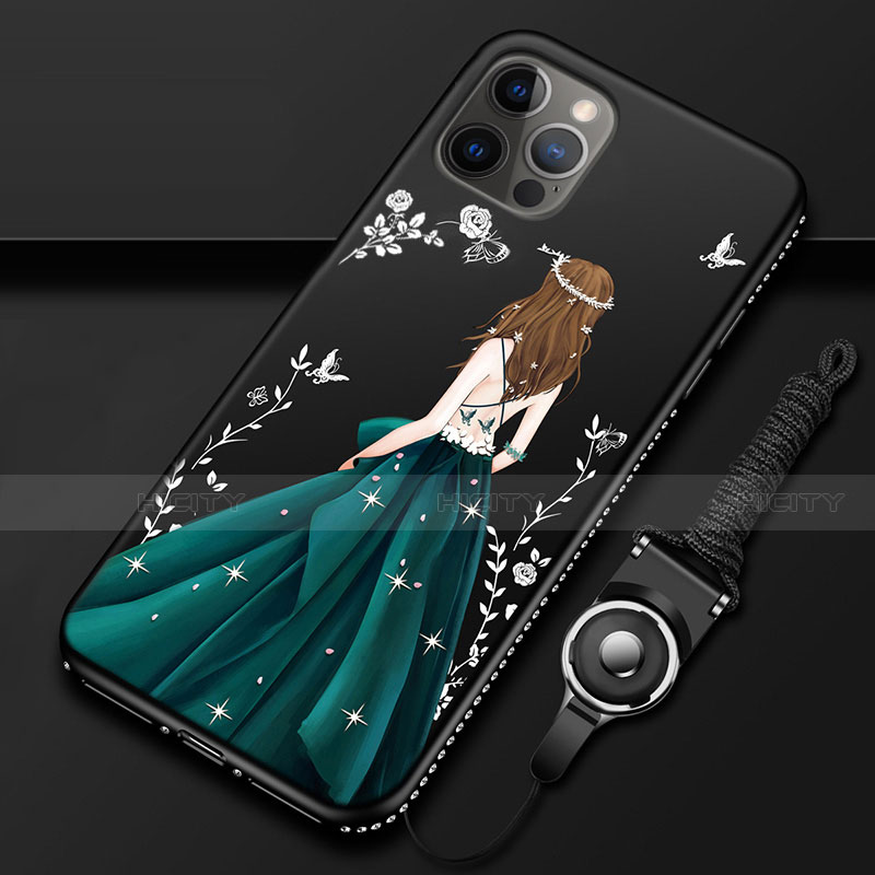 Funda Silicona Gel Goma Vestido de Novia Carcasa para Apple iPhone 12 Pro Max