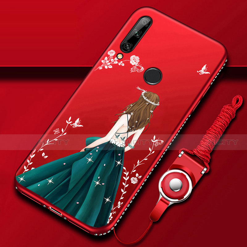 Funda Silicona Gel Goma Vestido de Novia Carcasa para Huawei Enjoy 10 Plus Multicolor