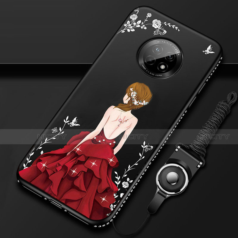 Funda Silicona Gel Goma Vestido de Novia Carcasa para Huawei Enjoy 20 Plus 5G