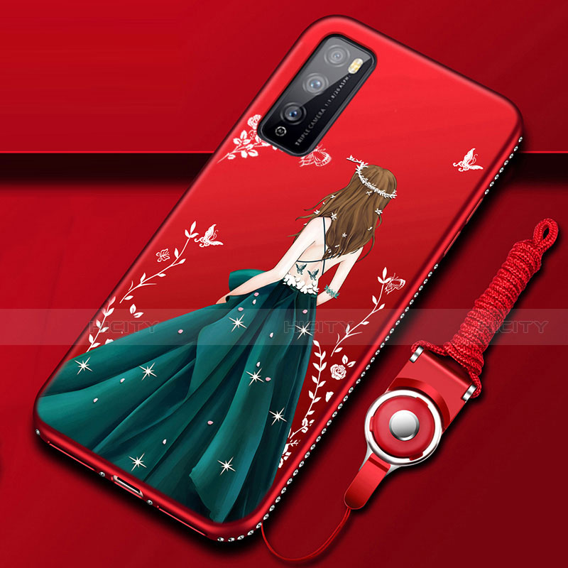 Funda Silicona Gel Goma Vestido de Novia Carcasa para Huawei Enjoy 20 Pro 5G Multicolor