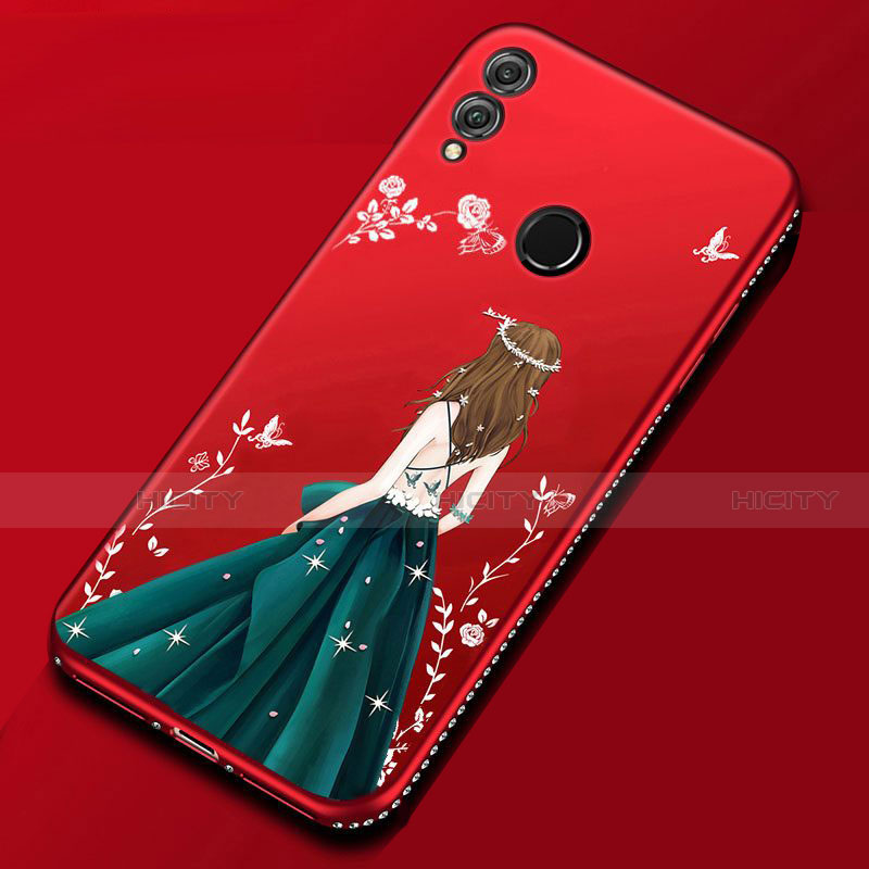 Funda Silicona Gel Goma Vestido de Novia Carcasa para Huawei Honor 8X Multicolor