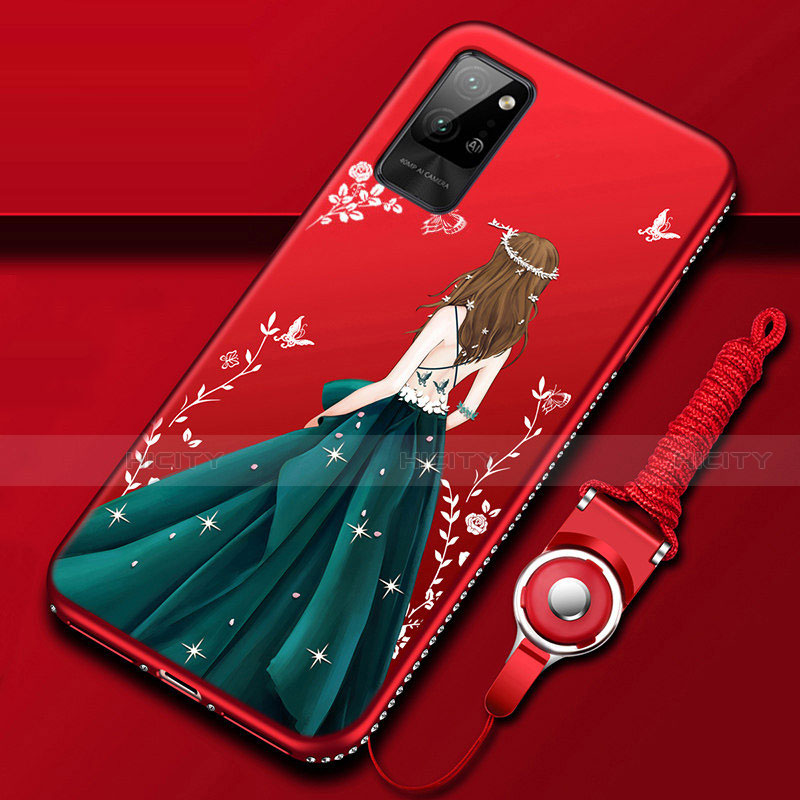 Funda Silicona Gel Goma Vestido de Novia Carcasa para Huawei Honor Play4 Pro 5G Multicolor