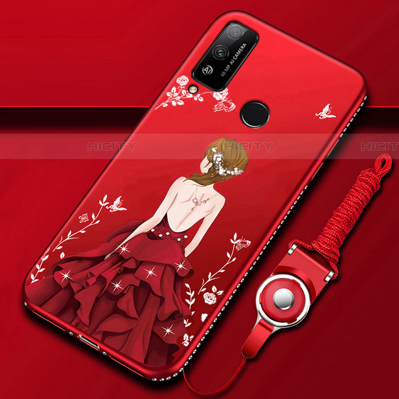 Funda Silicona Gel Goma Vestido de Novia Carcasa para Huawei Honor Play4T