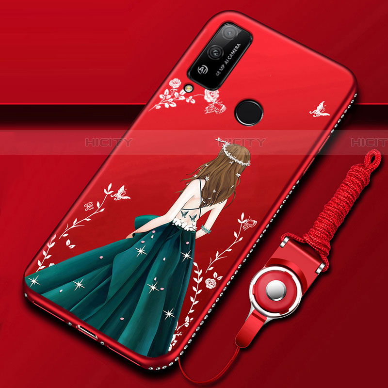 Funda Silicona Gel Goma Vestido de Novia Carcasa para Huawei Honor Play4T