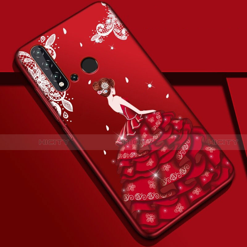 Funda Silicona Gel Goma Vestido de Novia Carcasa para Huawei Nova 5i