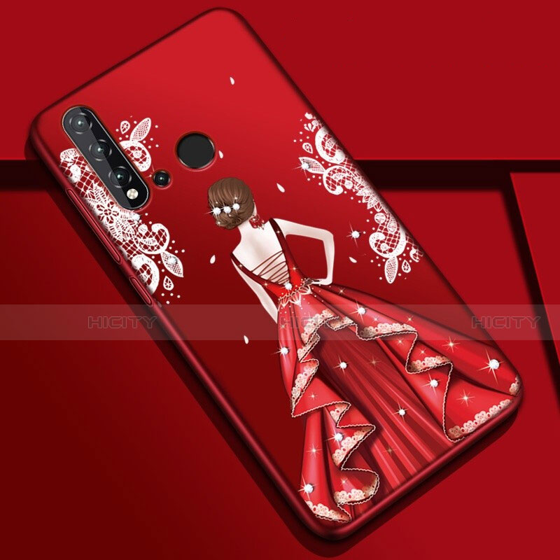 Funda Silicona Gel Goma Vestido de Novia Carcasa para Huawei Nova 5i