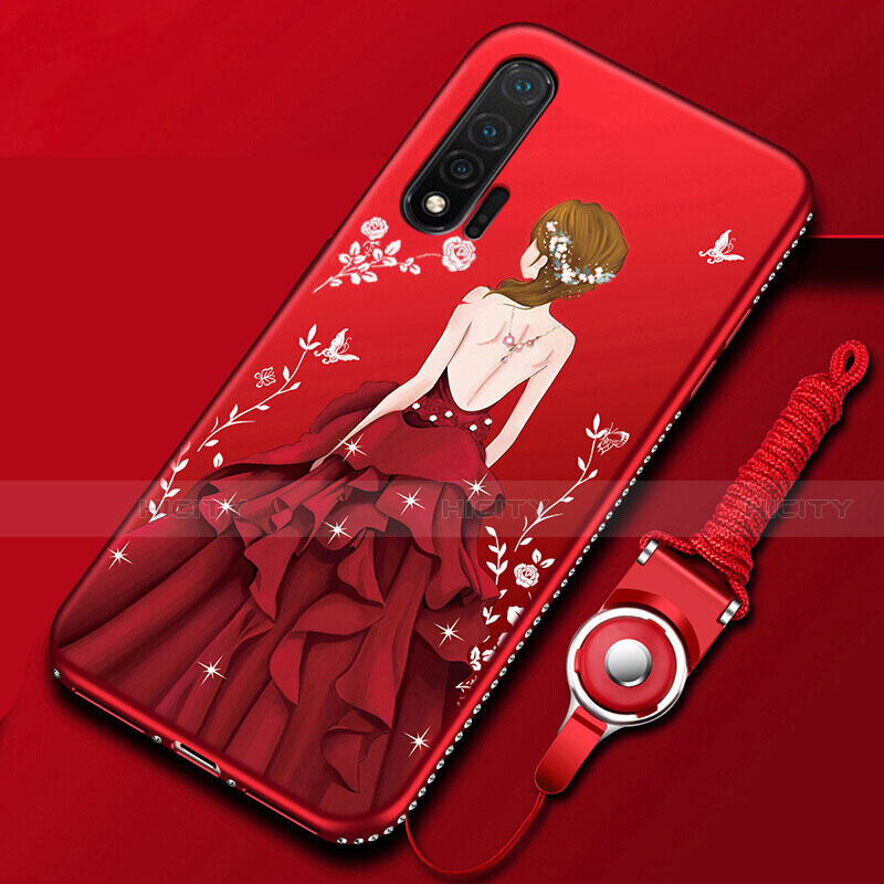 Funda Silicona Gel Goma Vestido de Novia Carcasa para Huawei Nova 6 5G